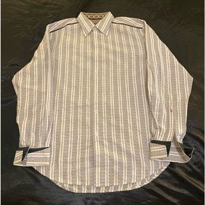 Robert Graham Black and White Patterned Button Down Shirt